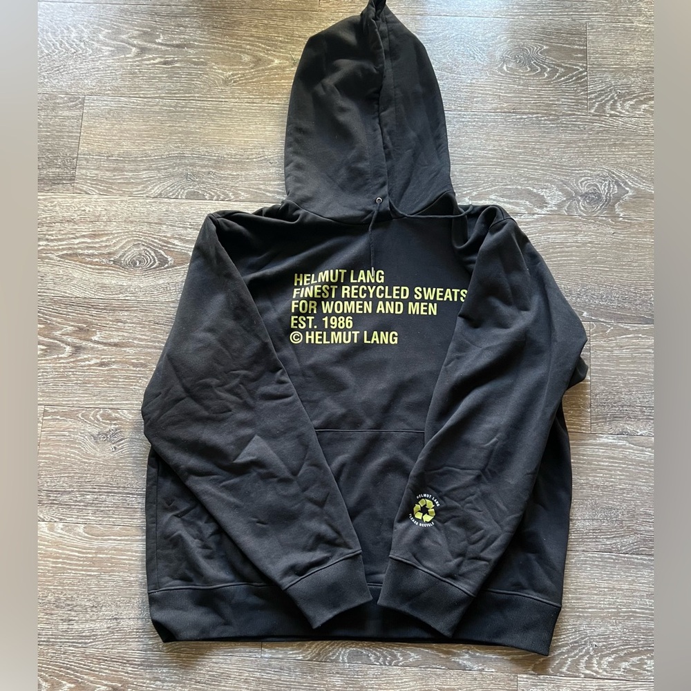 Helmut Lang Recycled Logo Hoodie